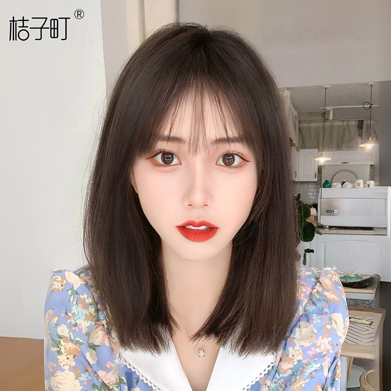 假发女全头套自然彷真发全真人发2023新款锁骨假发片女短发假发套