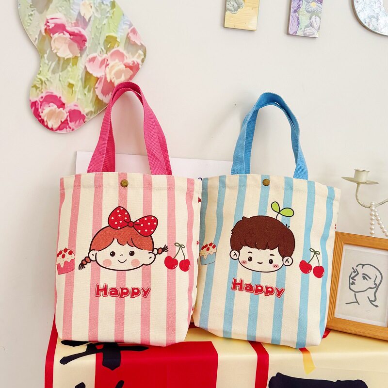 伴手礼手提袋帆布包喜糖袋空盒子包装生日宴幼儿园儿童生日礼品袋