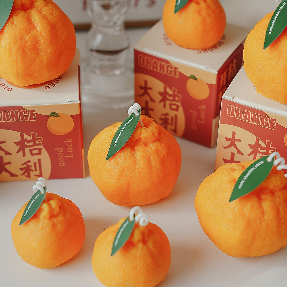 DIY创意香薰造型蜡烛大号丑橘香薰摆件摆件装饰品橘子香薰蜡烛,家居饰品,香薰蜡烛,淘宝优惠券,粉丝福利购,淘宝优惠卷