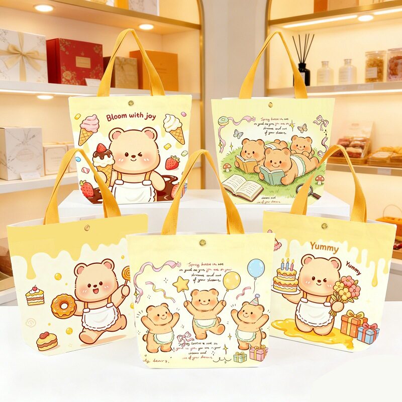 伴手礼手提包奶油小熊生日礼品袋