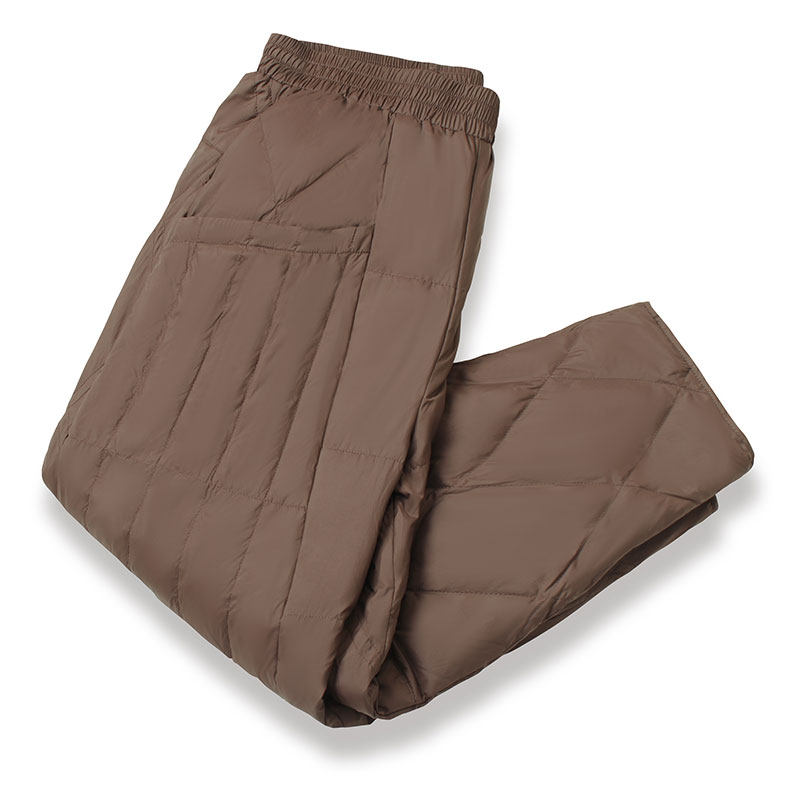 美拉德风内胆轻薄羽绒裤女外穿保暖宽松直筒长裤松紧腰防寒休闲裤,女装/女士精品,棉裤/羽绒裤,淘宝优惠券,粉丝福利购,淘宝优惠卷