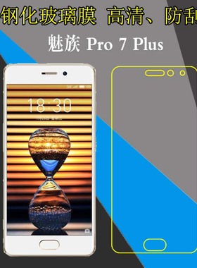 魅族Pro 7 Plus全透明手机贴膜钢化硬膜M793Q/pro7plus防刮花保护薄膜屏幕膜玻璃膜高清膜弧边膜自动吸附贴膜