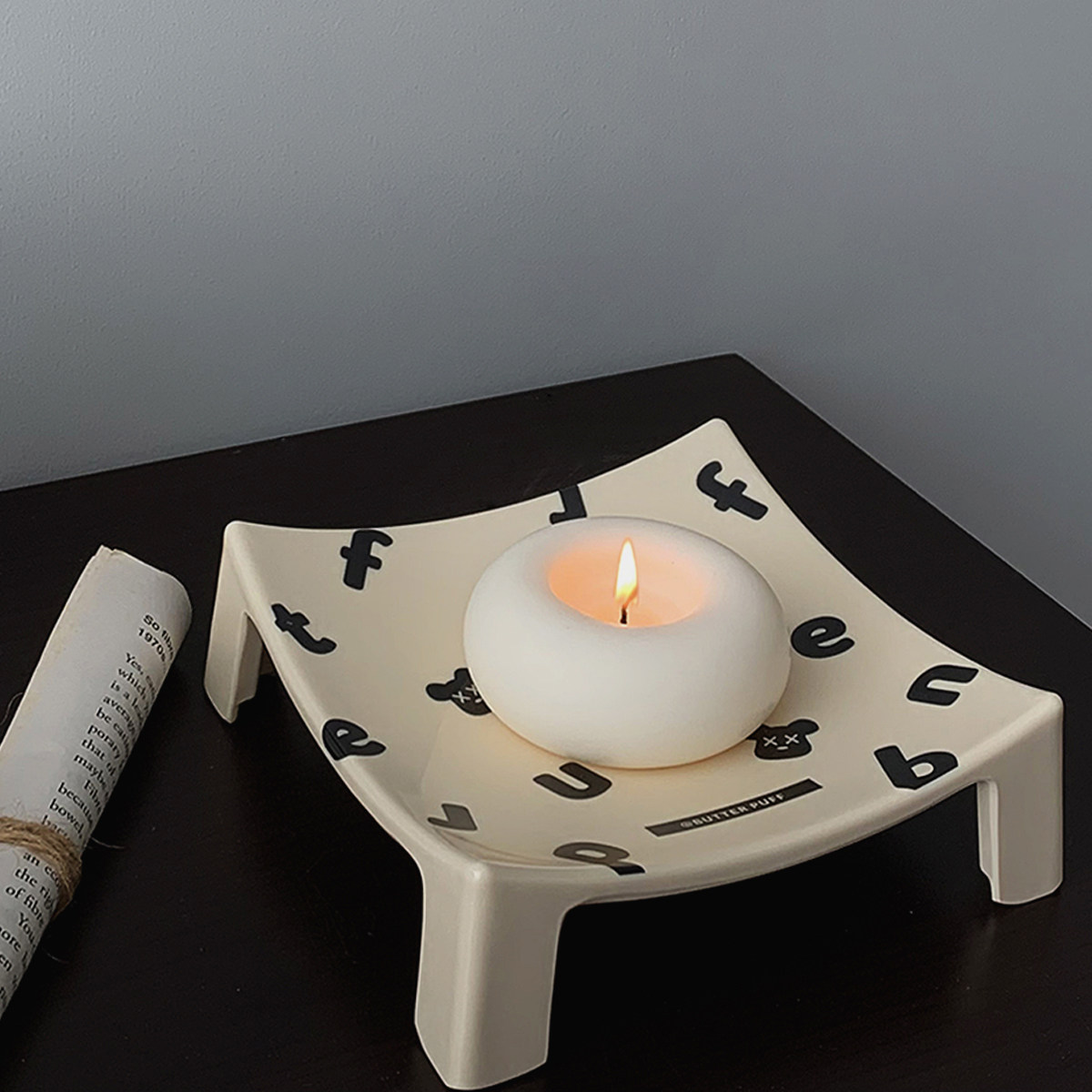 秘密卡车 高脚字母托盘香薰头绳小物件收纳装饰客厅玄关家居摆件,家居饰品,香薰托盘,淘宝优惠券,粉丝福利购,淘宝优惠卷