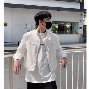 现货  美式复古cleanfit垫肩短款休闲潮流宽松外套W47/特P65图片