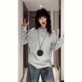 网图现货秋季亨利领正肩拼接长袖T恤W4301/P40，男装T恤，星座205-3