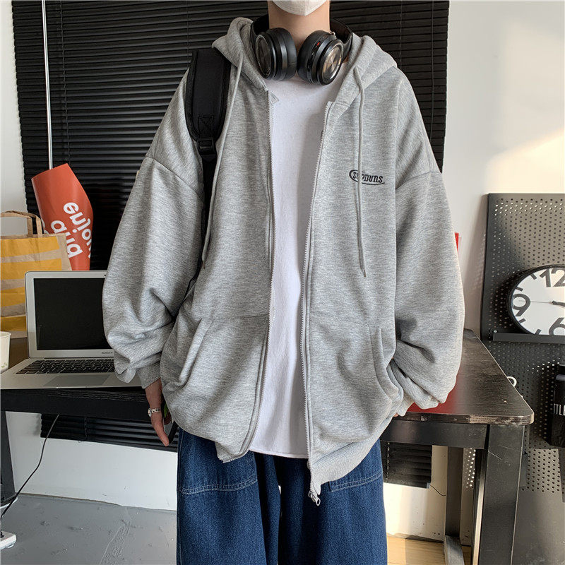 秋装新款港风连帽开衫卫衣百搭夹克上衣外套205-3-WY2021,男装卫衣,星座205-3