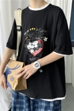 夏季ins短袖宽松卡通印花潮流T恤上衣205-3#T19/P25，男装T恤，星座205-3
