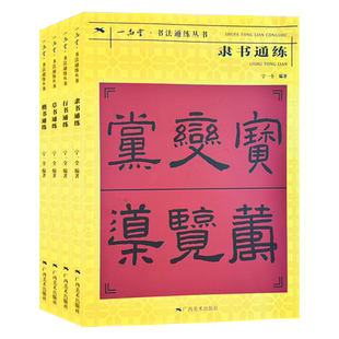 书法通练丛书4册 书法基础知识精讲 毛笔书法入门字帖书法 基础知识讲解笔法写法边旁部首解析 正版毛笔书法自学课程教材书