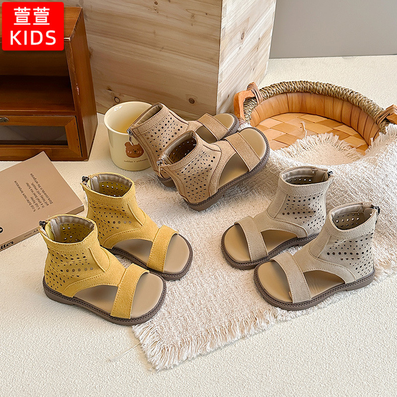 儿童户外运动凉鞋夏季男童鞋子包头女童沙滩鞋防滑软底夏天休闲鞋