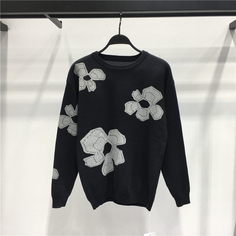 鸟先森原创男装毛衣男ins港风秋冬慵懒风圆领打底针织衫潮羊毛衫