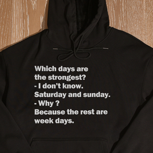 Saturday and sunday连帽卫衣秋冬加绒宽松慵懒男女同款情侣装