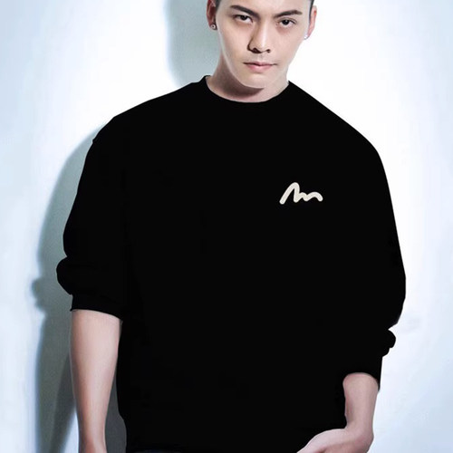 美式高街简约圆领卫衣男士秋季