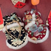 泰迪比熊小型犬猫咪宠物过年喜庆新年冬季 狗狗中国风唐装 服装 衣服