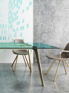 HEDUEN书房椅子轻奢小众设计感家用餐椅设计师休闲北欧洽谈椅H502