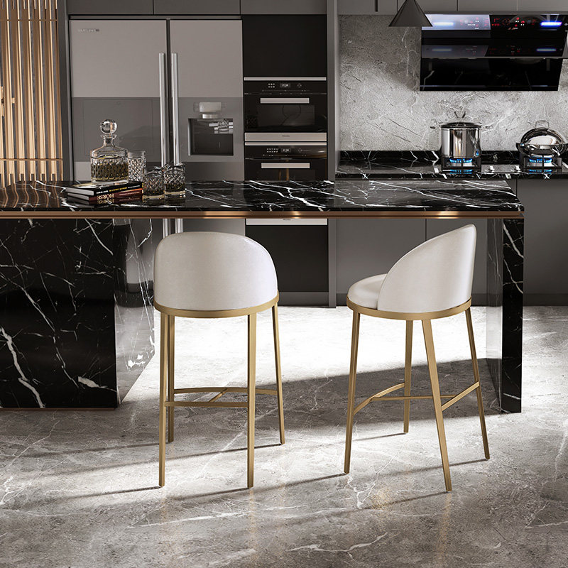 HEDUEN岛台极简舒适软包餐椅椅子55cm高厨房高脚凳轻奢吧椅H772,住宅家具,家用高脚椅,淘宝优惠券,粉丝福利购,淘宝优惠卷