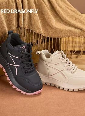 红蜻蜓2025冬季女老爹鞋休闲CD68083012B厚底CD68083011H运动加绒