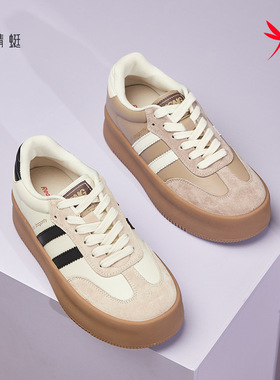 红蜻蜓2024秋季新女士休闲板鞋BQ51089011复古运动BQ51089012厚底