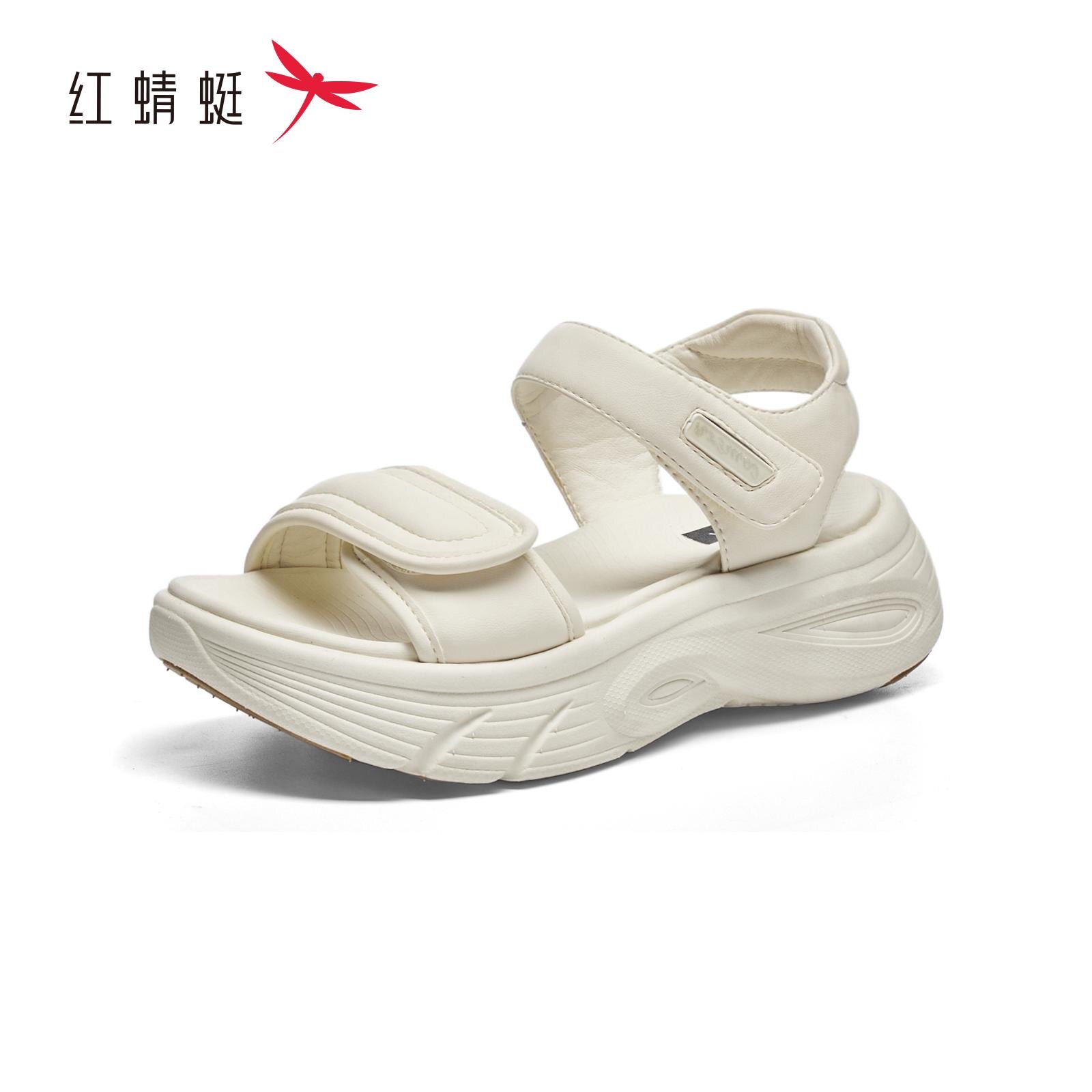 红蜻蜓2025夏季女凉鞋厚底一字带