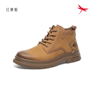 红蜻蜓2025冬季男士DD61263021B马丁短筒靴子工装DD61263022H加绒