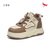 CD68169011H休闲CD68169012B棉鞋 红蜻蜓2025冬季 高帮厚底女士板鞋