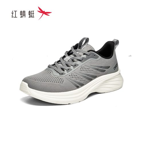 红蜻蜓春男式飞织鞋网面透气运动