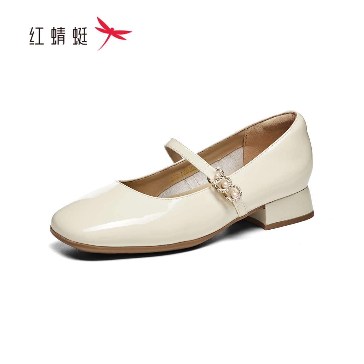 红蜻蜓春女士玛丽珍单鞋平跟方头