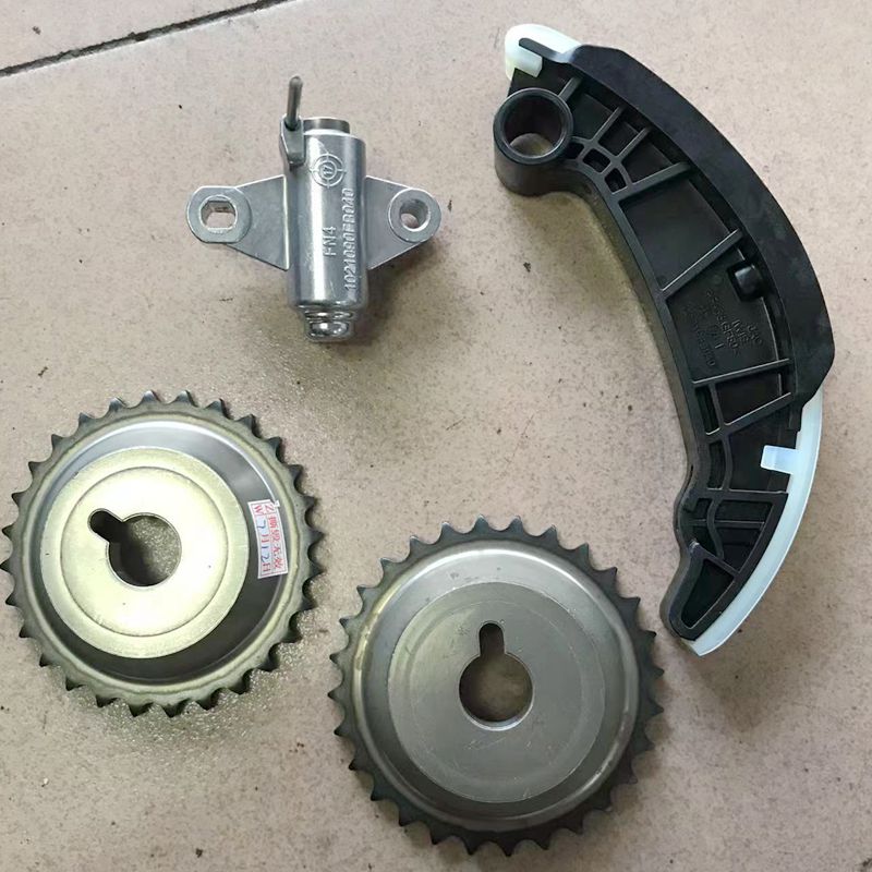 适用江淮帅铃T6T84DB2发动机正时修理包链条张紧器正时涨紧齿轮原
