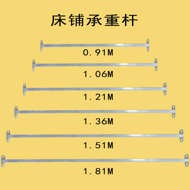 儿童床横杆配件床板承重铁撑床梁支撑五金板式床架横梁上下床横档