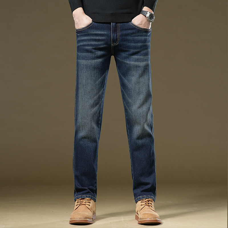 雅戈尔高端男士秋冬新款牛仔裤子