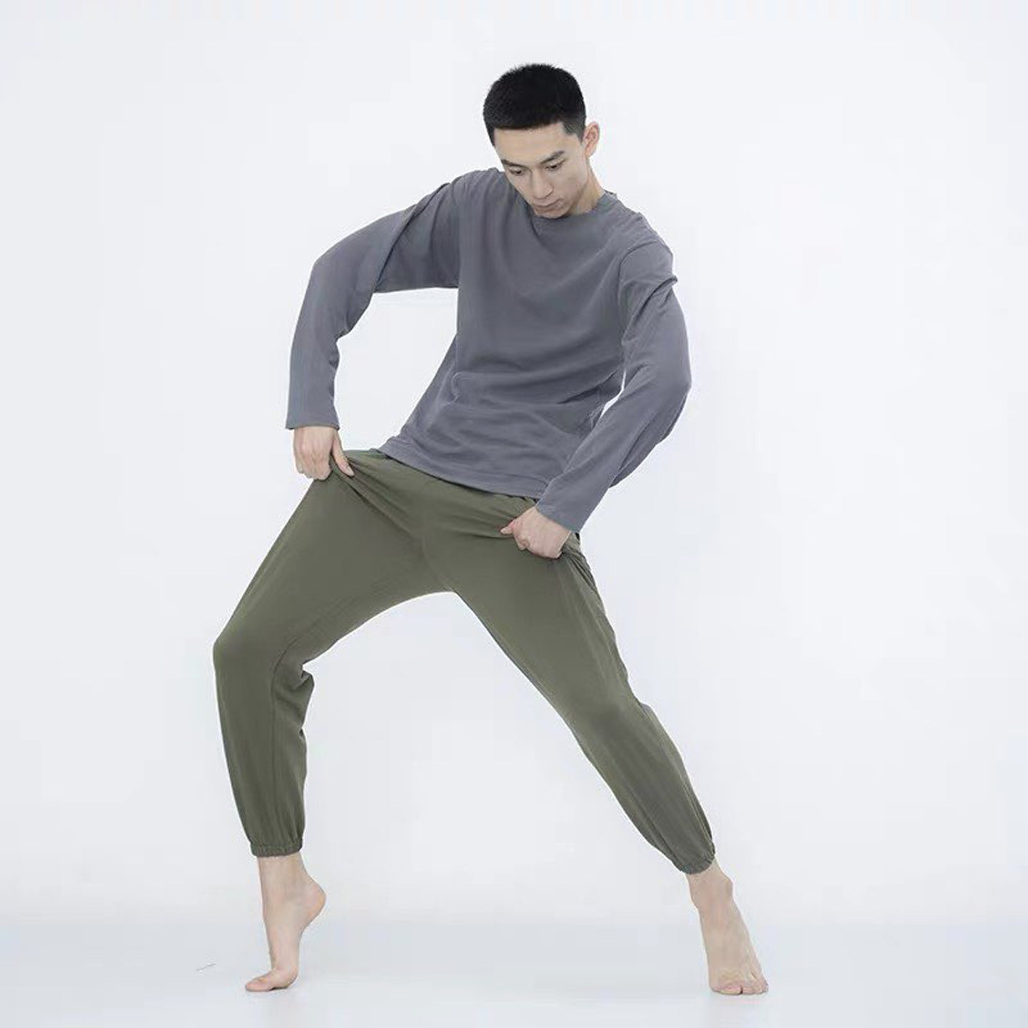 现代舞练功服舞蹈裤男女形体裤棉