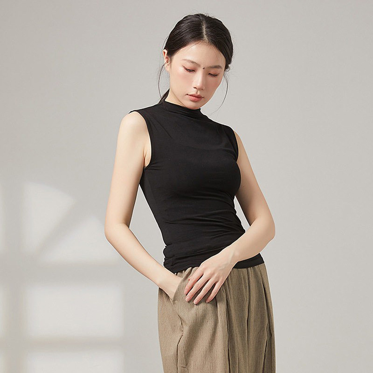 舞蹈修身上衣背心2026新款古典舞服装夏季形体训练现代舞练功服