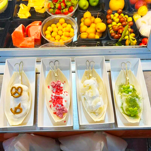 白玉小丸子打包盒子奶盖糯米摆摊一次性分装盒热奶宝蘸酱开花麻糍