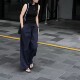 新款 背心宽松垂感阔腿裤 时尚 修身 女 无袖 英国cherrykoko夏季