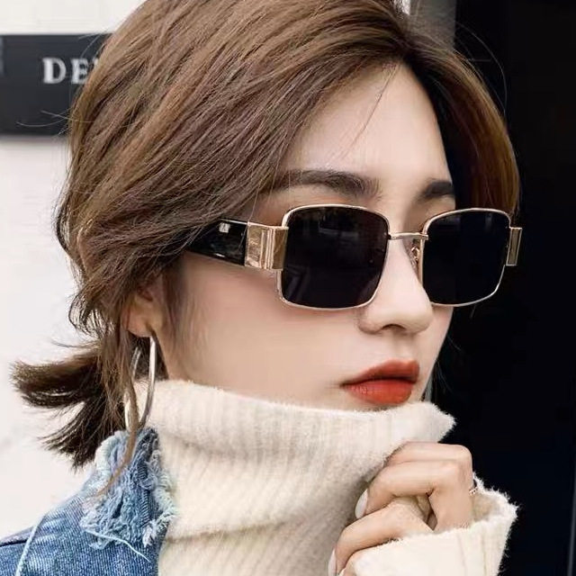 英国cherrykoko潮款蹦迪眼镜欧美复古嘻哈太阳镜方形墨镜女ins