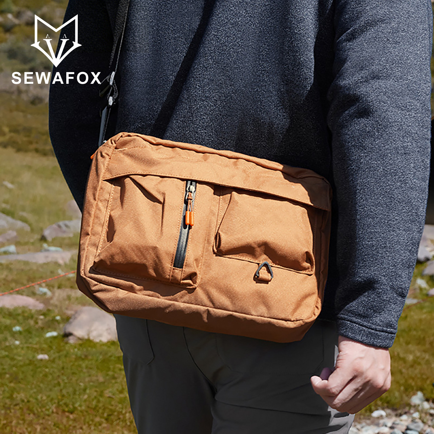 斜挎包新款男女同款多功能旅游户外百搭休闲大容量轻便通勤单肩包