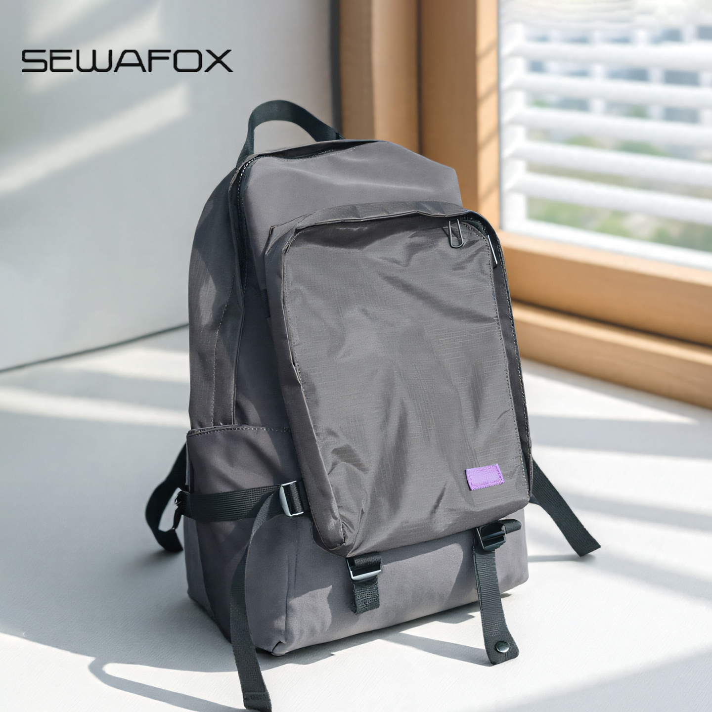 SEWAFOX/塞瓦狐紫标休闲双肩包