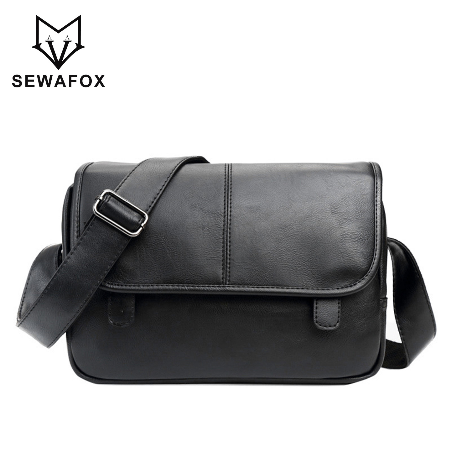 潮牌皮质男包大容量斜挎邮差包皮包男款挎包新款高级感男士包包皮