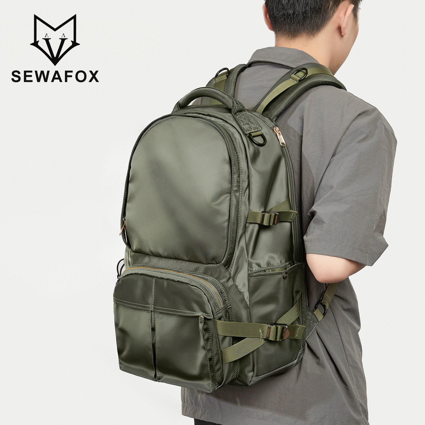 大容量背包男士2026新款旅行轻便高级感通勤电脑包双肩包男款书包