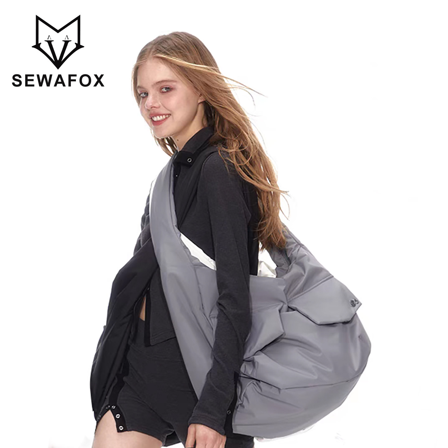 斜挎大包男女日系高级感男士多功能单肩大容量托特包通勤休闲背包