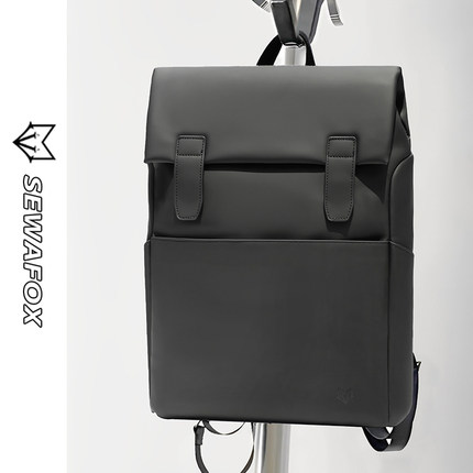 商务双肩包电脑背包男士出差通勤笔记本男款皮质2025新款书包男女