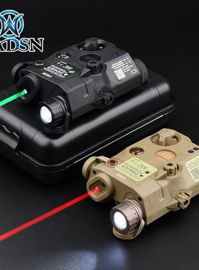 海外版PEQ15外观UHP红激光/IR/LED强光战术电筒爆闪PEQ战术电池盒