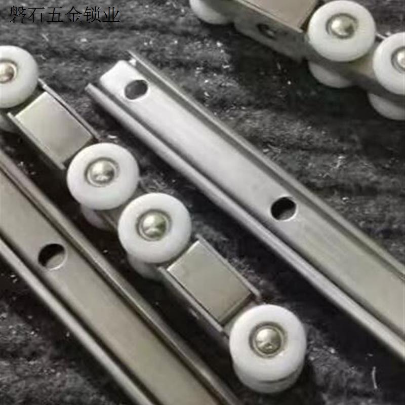 平移门吊轮精铸吊夹玻璃门滑轮推拉轨道浴室移门轮无框玻璃配件.