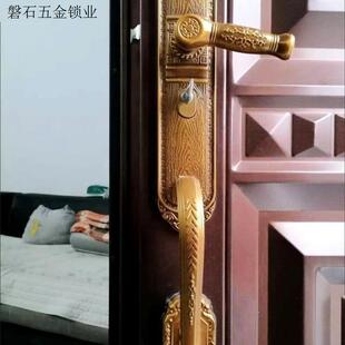 双开门把手入户门执手锁仿铜大拉手大把手精品豪华仿古别墅大门.