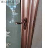 .卫生间门锁卫浴洗手间铝合金门斜弧凹面通用型带钥匙执手锁具.