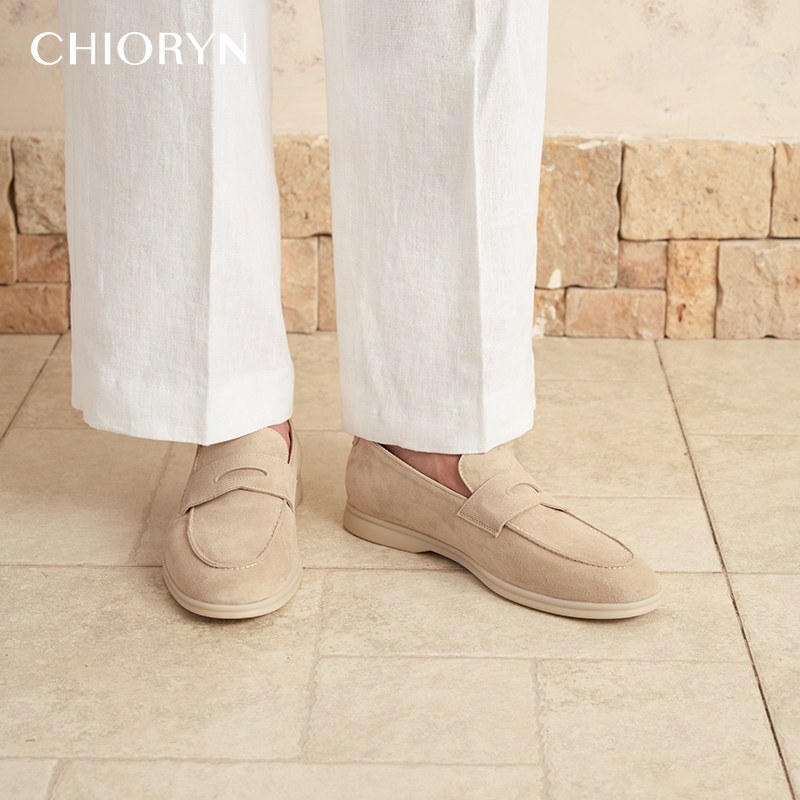 羊皮软底乐福鞋男chioryn青润
