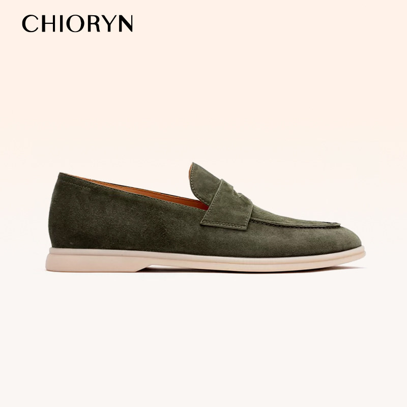 【 Little Sheepskin 】chioryn Qingrun LP Men's soft-soled casual leather shoes with loafers on one foot summerwalk thumbnail 2