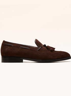 【blake翻毛小牛皮】chioryn青润乐福鞋男士英伦风豆豆鞋休闲皮鞋