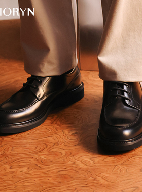 【小牛皮】chioryn青润德比鞋男商务面试新郎增高厚底通勤风皮鞋