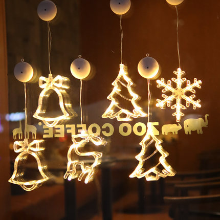 圣诞节灯饰彩灯led装饰灯圣诞树老人橱窗场景布置创意小挂件挂饰