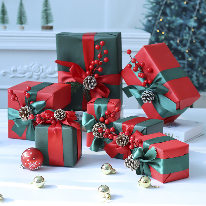 圣诞节装饰品礼物盒摆件商场橱窗场景布置活动美陈堆头礼品盒道具